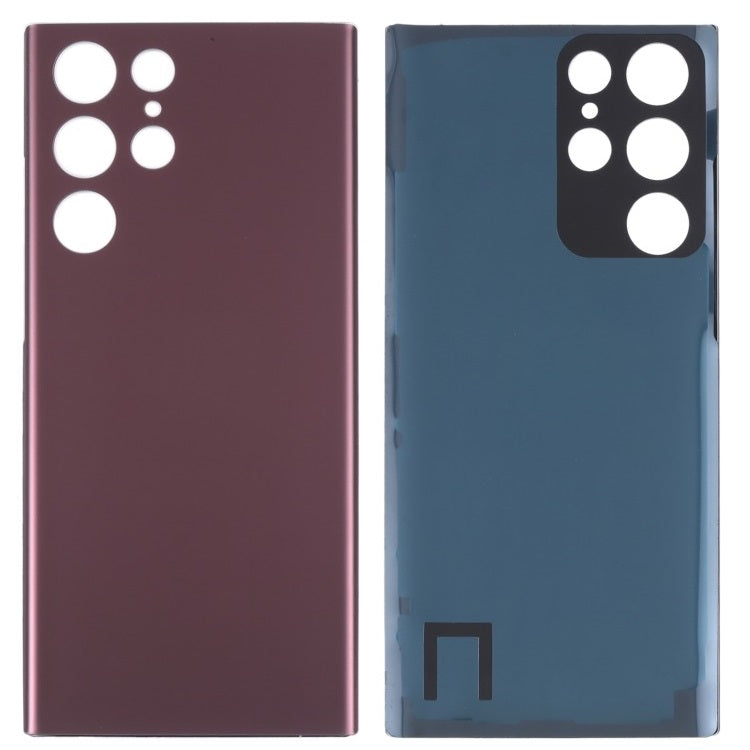 Back Glass Panel for Samsung Galaxy S22 Ultra Burgundy - EGFix Back Glass Panel for Samsung Galaxy S22 Ultra Burgundy - EGFix